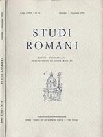 Studi Romani Anno XVIII-N. 4. Rivista trimestrale dell'Istituto di Studi Romani