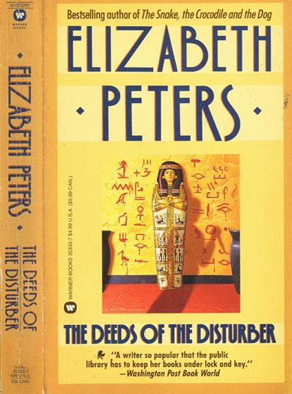 The Deeds Of The Disturber - Elizabeth Peters - copertina