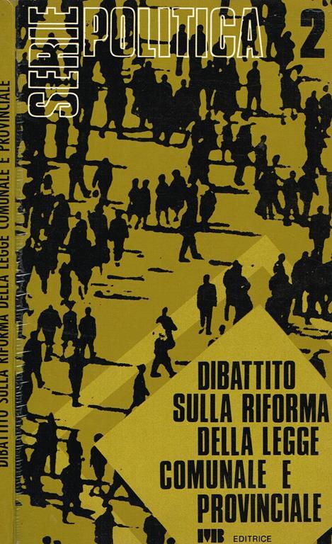 Dibattito sulla riforma della legge comunale e provinciale - copertina