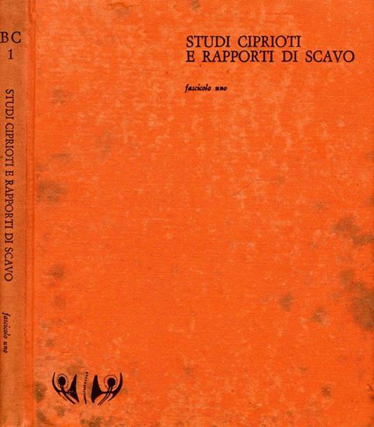 Studi ciprioti e rapporti di scavo - copertina