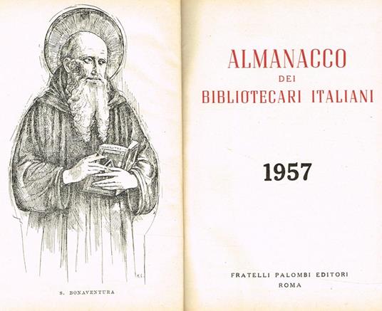 Almanacco Dei Bibliotecari Italiani 1957 - copertina