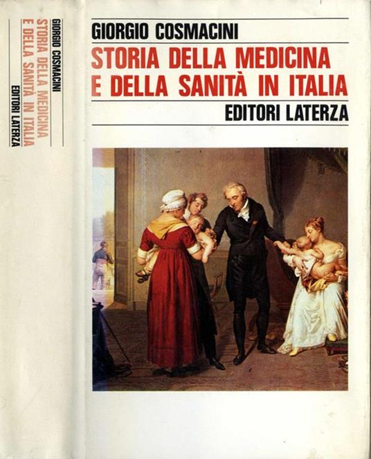 Storia della medicina e della sanità in Italia - Giorgio Cosmacini - copertina