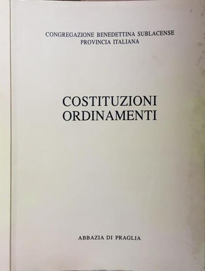 Costituzioni ordinamenti - copertina