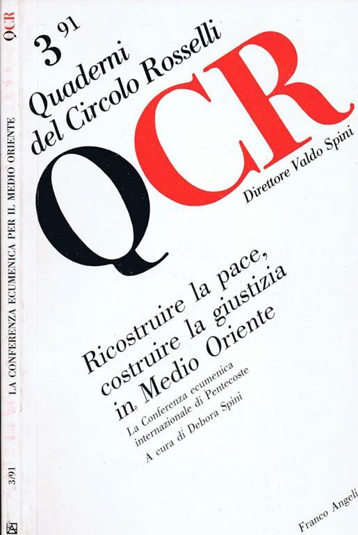 Ricostruire la Pace, Costruire la Giustizia in Medio Oriente - copertina