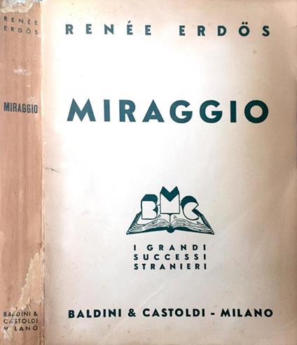 Miraggio - Renée Erdös - copertina