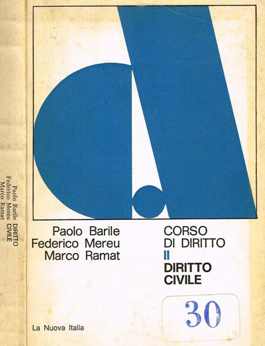 Corso Di Diritto Vol. Ii, Diritto Civile - Paolo Barile - copertina