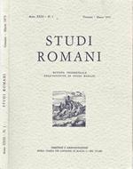 Studi Romani Anno XXIII-N. 1. Rivista trimestrale dell'Istituto di Studi Romani