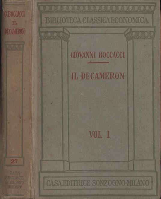 Il Decameron ( Vol. I. II ) - Giovanni Boccaccio - copertina