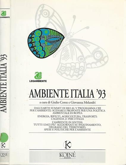 Ambiente Italia '93 a cura di Giulio Conte e Giovanna Melandri - copertina