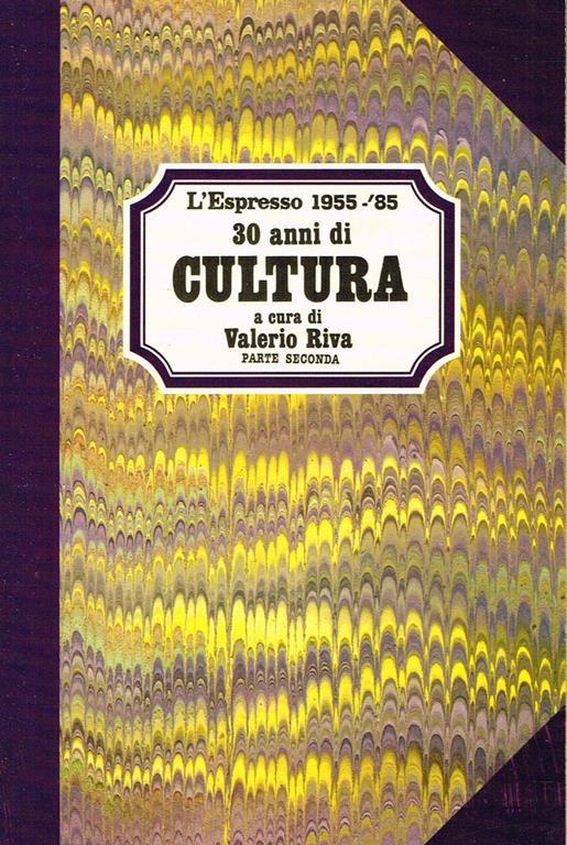 30 Anni di Cultura Parte Seconda - copertina