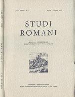 Studi Romani Anno XXIII-N. 2. Rivista trimestrale dell'Istituto di Studi Romani