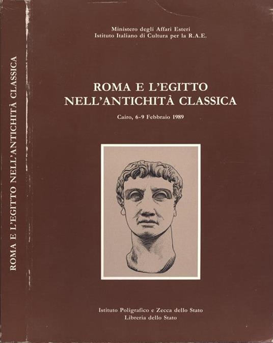 Roma e l' Egitto nell' antichità classica - copertina