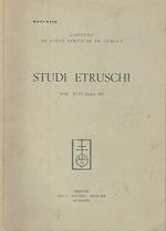 Studi etruschi. Vol. XLVI (serie III)