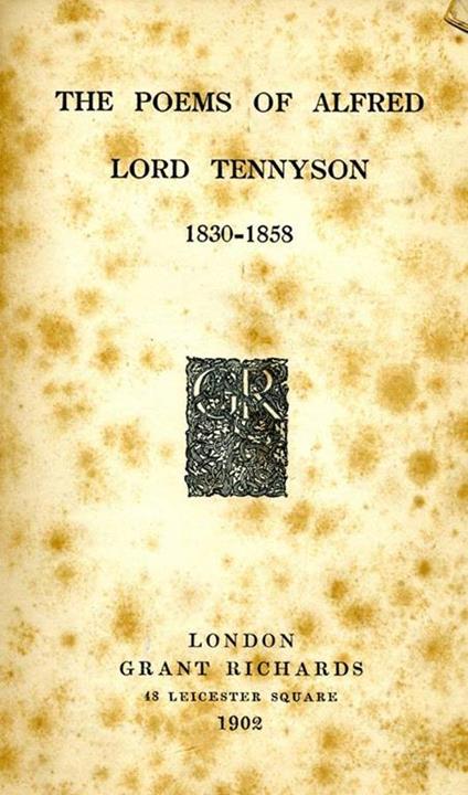 The Poems of Alfred Lord Tennyson 1830-1858 - copertina