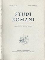 Studi Romani Anno XX-N. 2. Rivista trimestrale dell'Istituto di Studi Romani