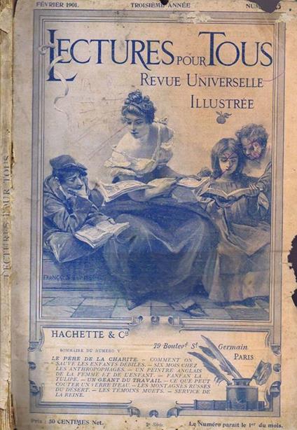 Lectures pour Tous N. 5 Février 1901. Revue Universelle Illustrée - copertina
