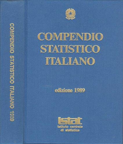 Compendio statistico italiano. Edizione 1989 - copertina