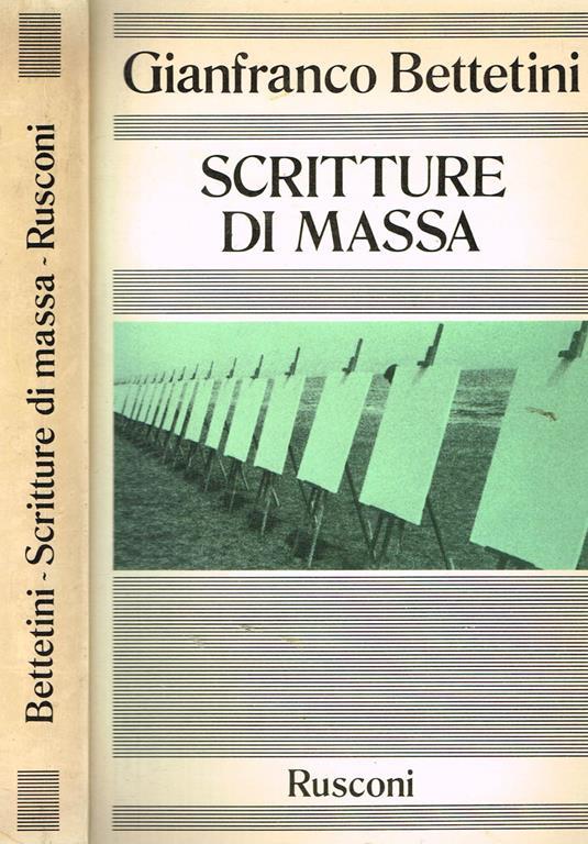 Scritture di Massa - Gianfranco Bettetini - copertina