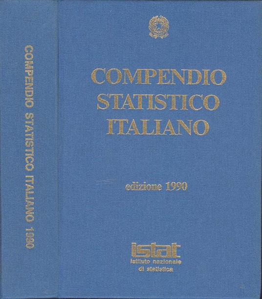 Compendio statistico italiano. Edizione 1990 - copertina