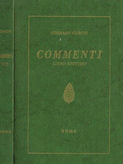 Commenti. Libro Settimo - Corrado Curcio - copertina