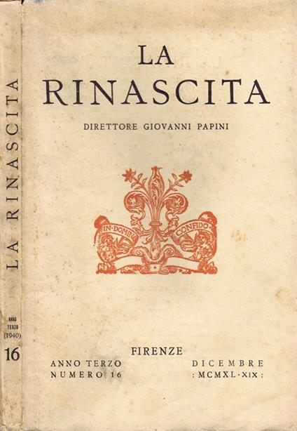 La Rinascita - copertina