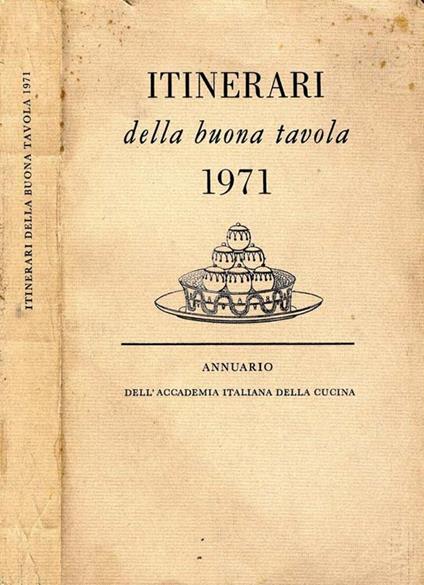 Itinerari. della buona tavola - copertina