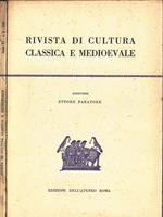 Rivista di Cultura Classica e Medioevale Anno IV-n. 1