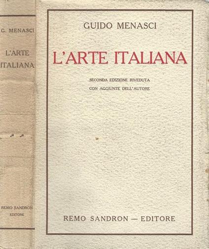 L' Arte Italiana - Guido Menasci - copertina