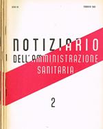 Notiziario dell'Amministrazione Sanitaria Anno XV N.2 8 10 11. Supplemento Mensile degli Annali della Sanità Pubblica