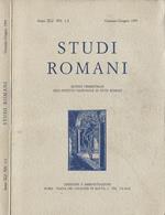 Studi Romani Anno XLI-NN. 1-2. Rivista trimestrale dell'Istituto di Studi Romani