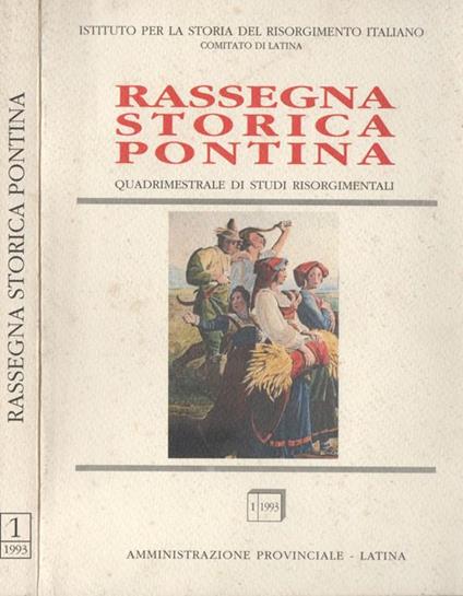 Rassegna storica Pontina. Gennaio-aprile 1993 - copertina