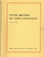 Studi micenei ed egeo-anatolici vol. XXXIX