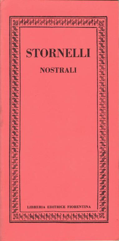 Stornelli. Nostrali - Guglielmo Amerighi - copertina