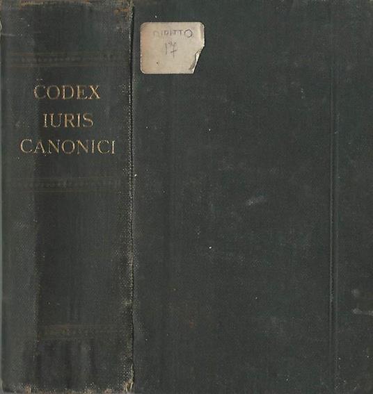 Codex iuris canonici - copertina