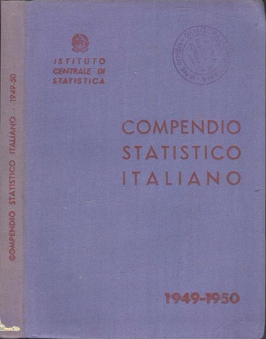 Compendio statistico italiano. 1949-4950 - copertina