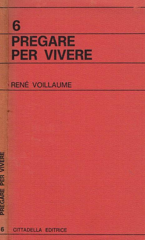 Pregare Per Vivere - René Voillaume - copertina