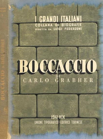 Boccaccio - Carlo Grabher - copertina