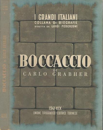 Boccaccio - Carlo Grabher - copertina