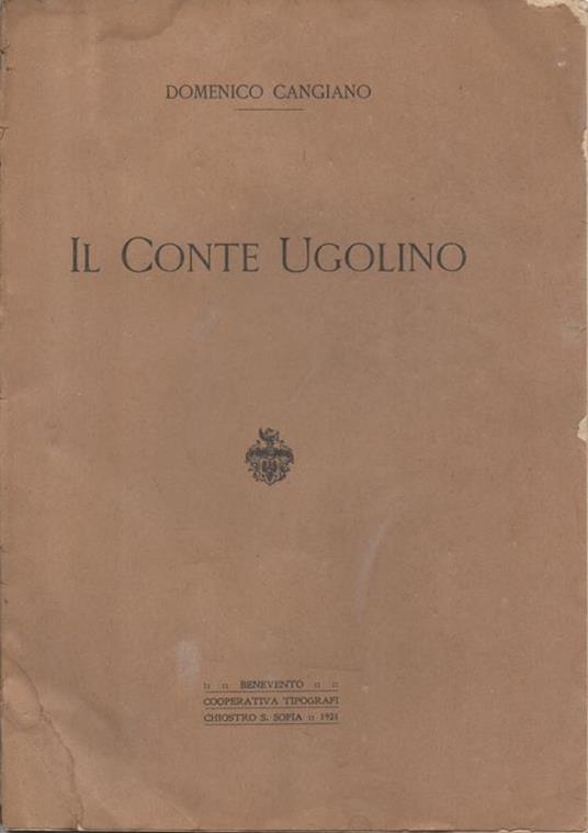 Il Conte Ugolino - Domenico Cangiano - copertina