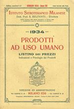 Prodotti Ad Uso Umano. Listino Dei Prezzi, Indicazioni E Posologia Dei Prodotti N.47 Anno Xii. Pubbl.Semestrale