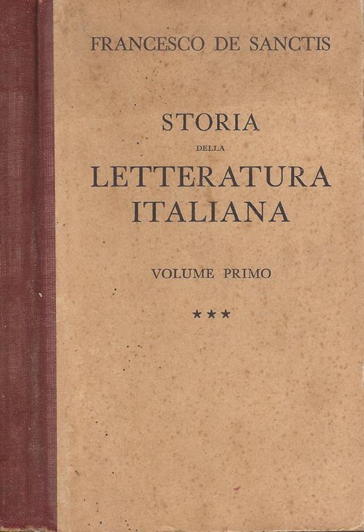 La Storia della letteratura italiana di Francesco De Sanctis