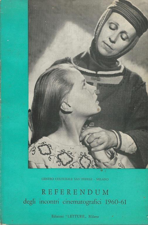 Referendum. degli incontri cinematografici 1960. 1961 - copertina
