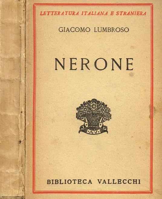 Nerone - Giacomo Lumbroso - copertina