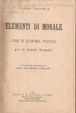 Elementi di morale. e cenni di economia politica