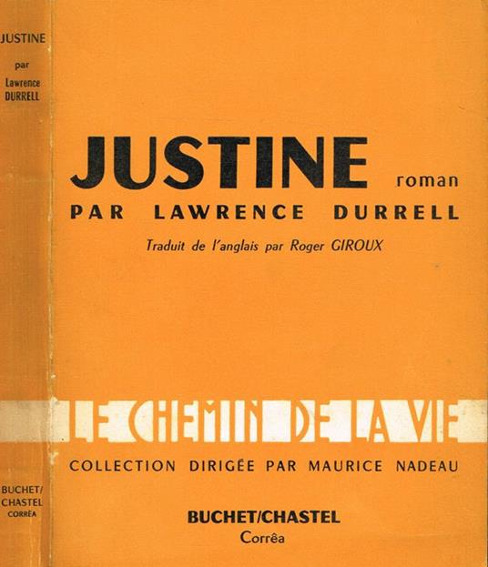 Justine - Lawrence Durrell - copertina