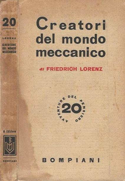 Creatori del mondo meccanico - Friedrich Lorenz - copertina