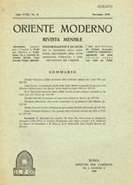 Oriente Moderno Anno Lviii N.11 Estratto. Rivista Mensile D'Informazione E Di Studi Per La Diffusione Della Conoscenza Dell'Oriente Sopra Tutto Musulmano