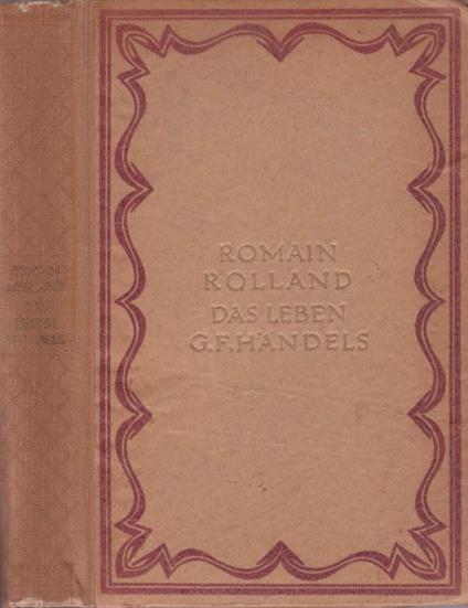 Das Leben G. F. Handels - Romain Rolland - copertina