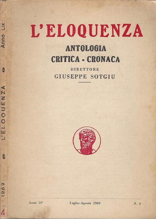 L' eloquenza. antologia critica. cronaca - copertina