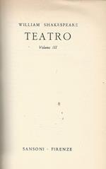 Teatro. Volume III